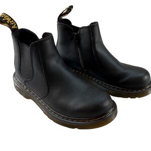 Dr. Martens Chelsea Boots Black Leather Kids Youth Size 2